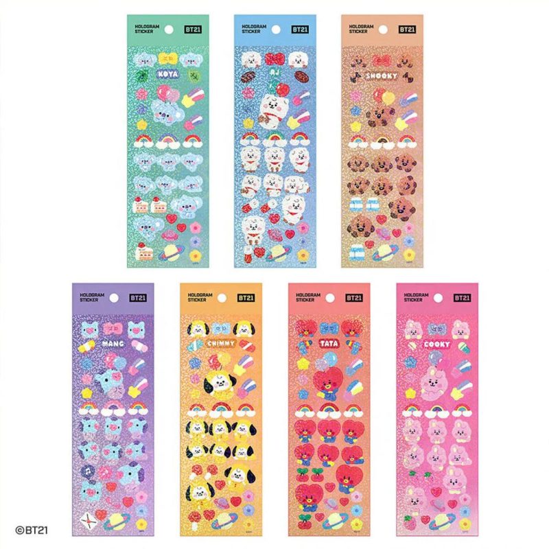 BT21 Baby Glitter Removable Sticker 06 16067