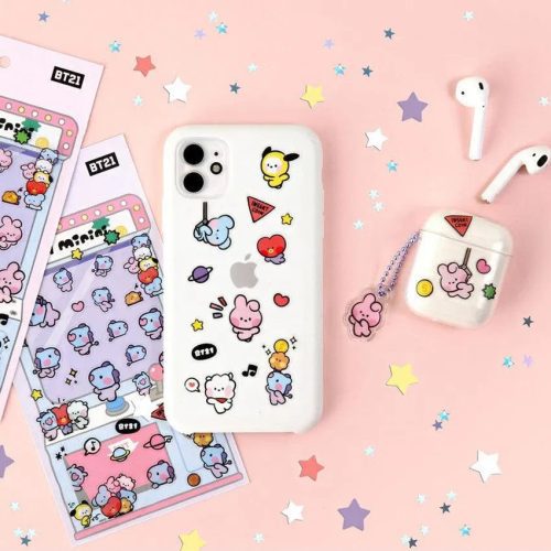 BT21 Clear Stickers Minini BTS Stationery Sticker Sheet Tata RJ Shooky Cooky Chimmy Manga Koya 3 1024x1024 d495a44a 0320 4597 b464 3fc910dca6b5