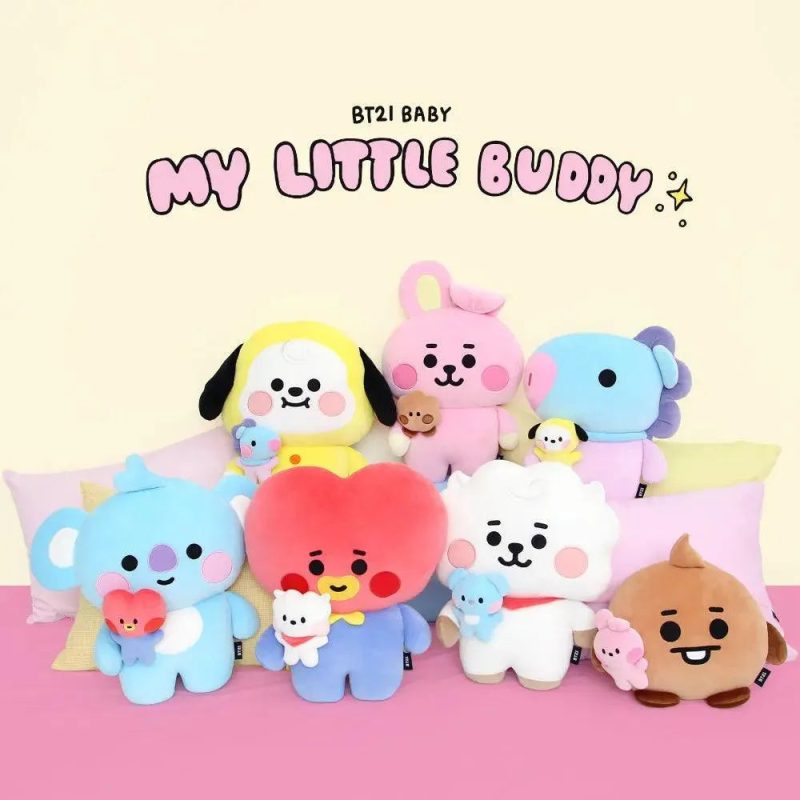 BT21 Little Buddy Standing Cushion Nara Home Deco 1670119882