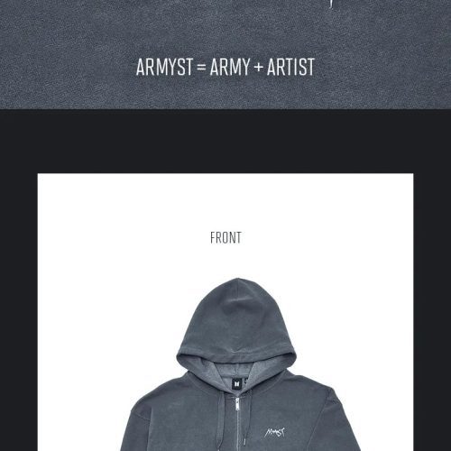 armyst zip up hoody by jungkook oppa store 8