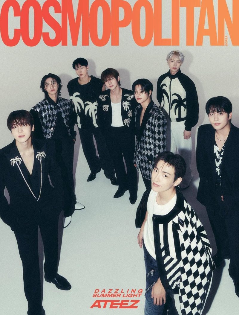 ATEEZ COSMOPOLITAN Cover - July 2024 Magazine - Oppa Store