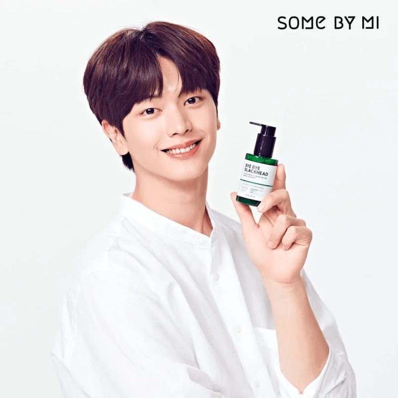 btob yook sungjae x some by mi bye bye blackhead 30 days miracle green tea tox bubble cleanser 120g oppastore 4