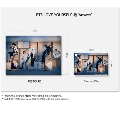 bts lenticular postcards be and love yourself answer versions oppastore 2