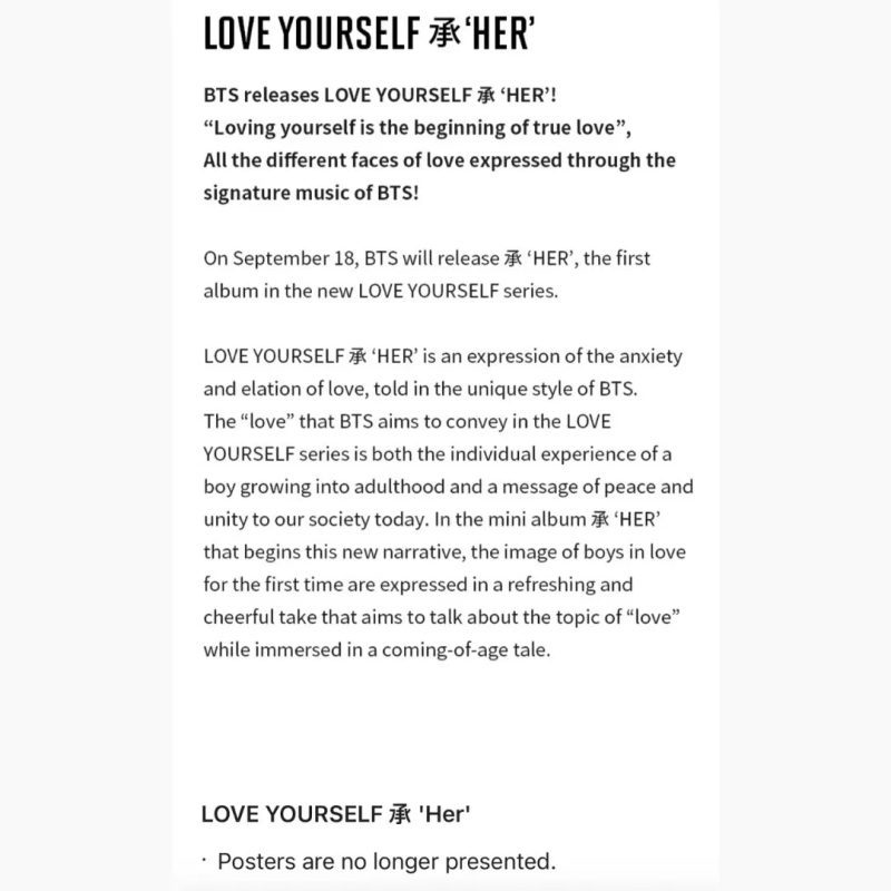 bts love yourself her album oppa store 6