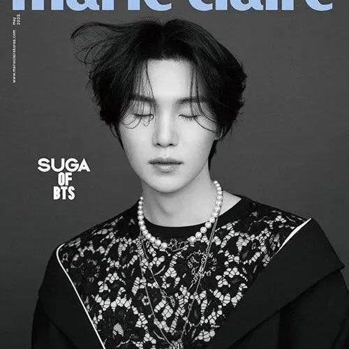 BTS Suga - Marie Claire 2023 May Magazine Cover - Oppa Store