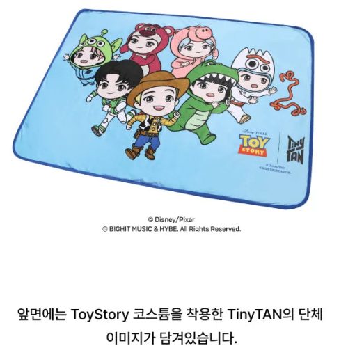 bts tinytan x toy story blanket magnet set and parts set oppa store 4