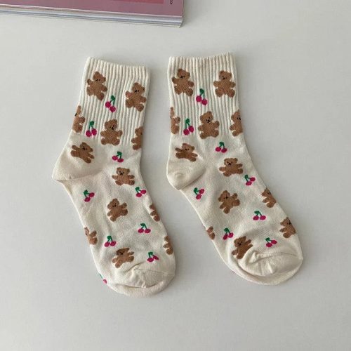 cute korean socks gift set 5 pairs oppa store 22