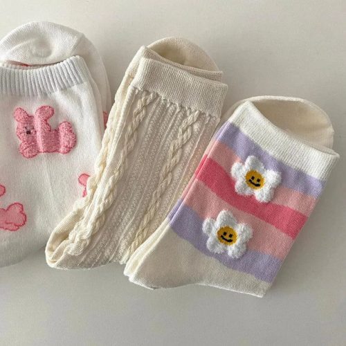 cute korean socks gift set 5 pairs oppa store 25