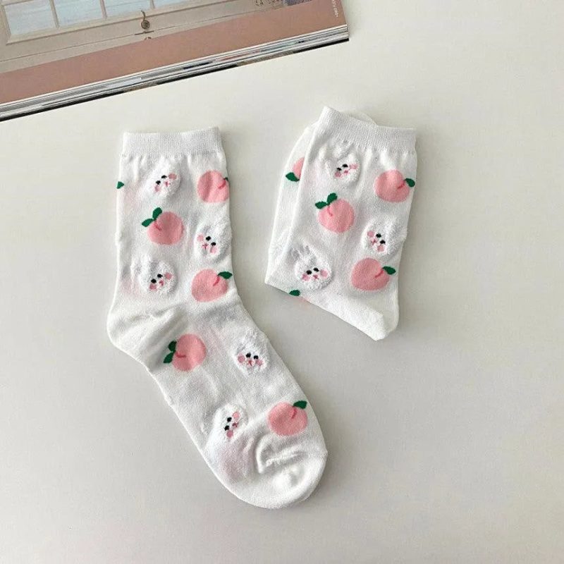 cute korean socks gift set 5 pairs oppa store 26