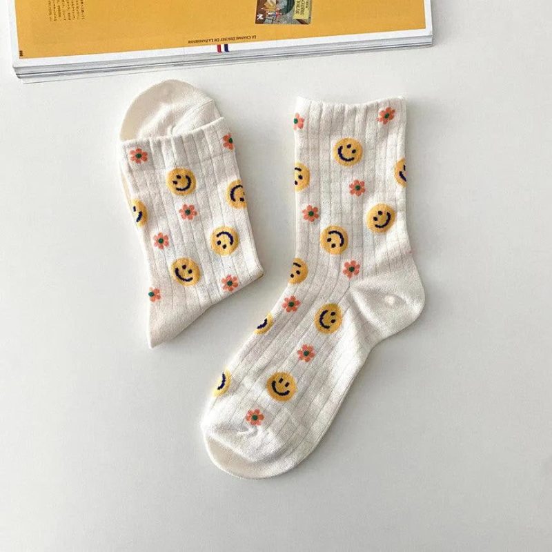 cute korean socks gift set 5 pairs oppa store 32