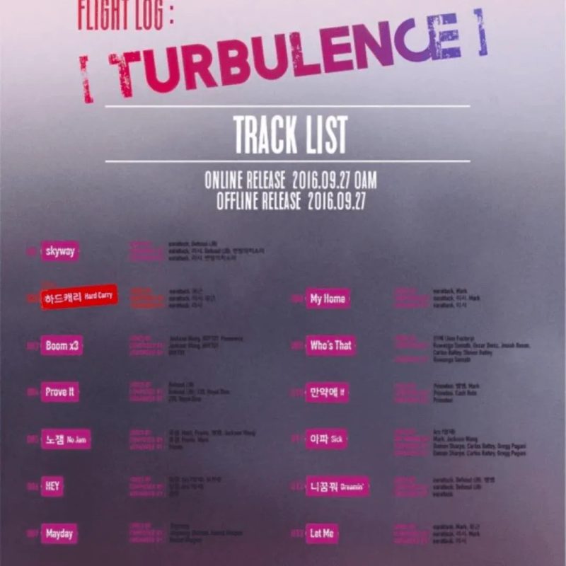 got7 2nd studio album flight log turbulence random version oppastore 3