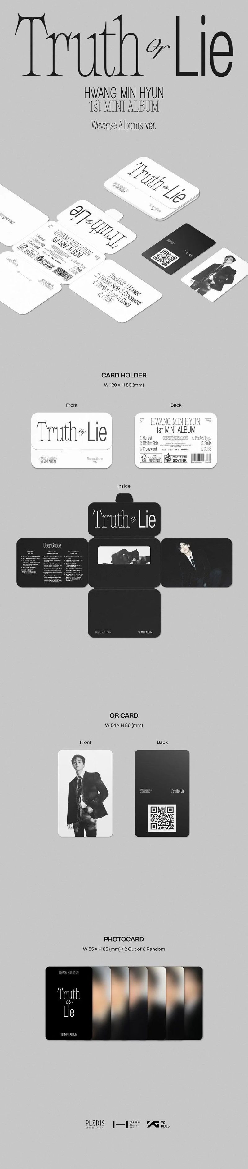 hwang min hyun truth or lie 1st mini album oppastore 6