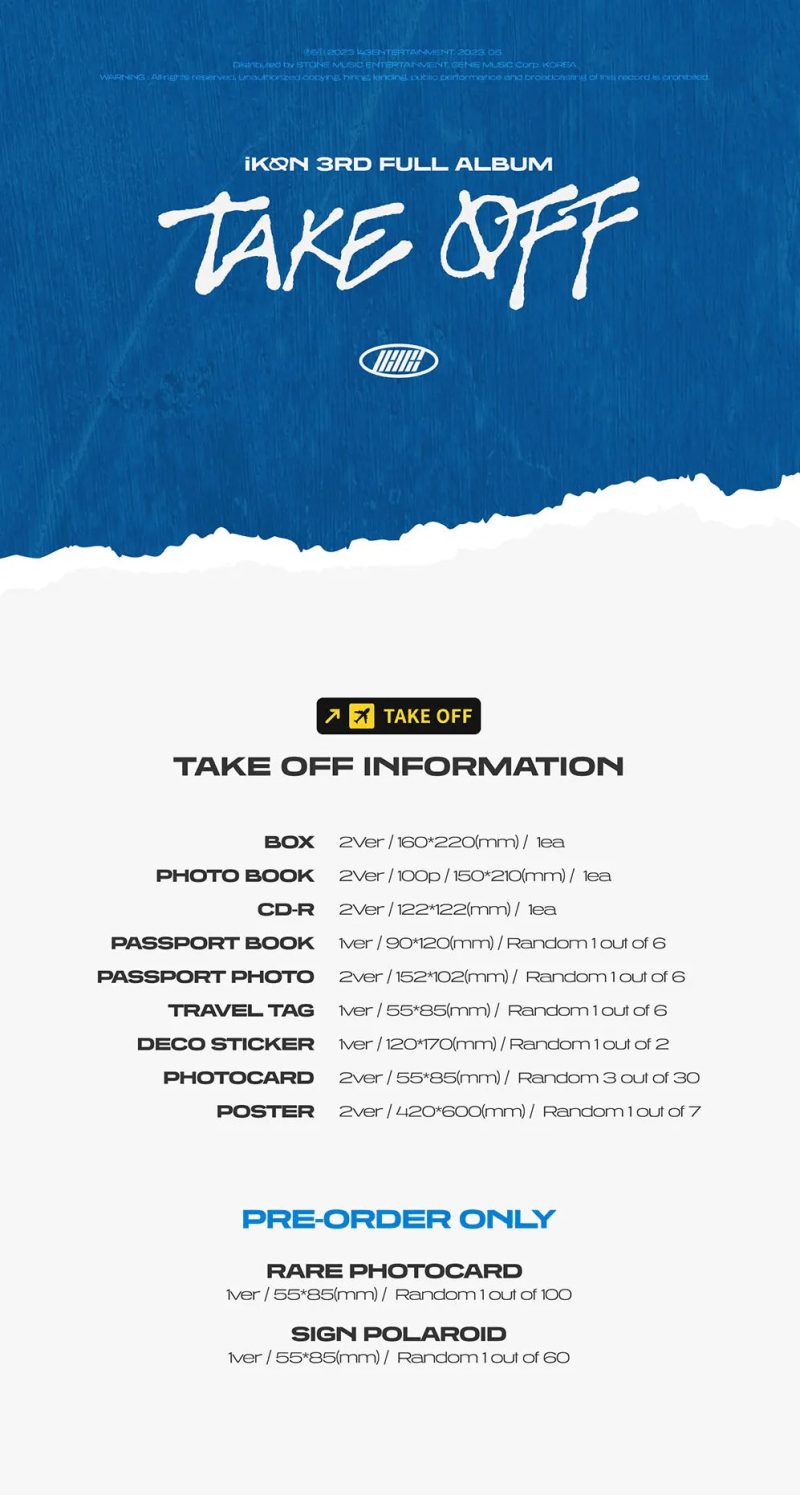 ikon take off 3rd full album oppastore 3