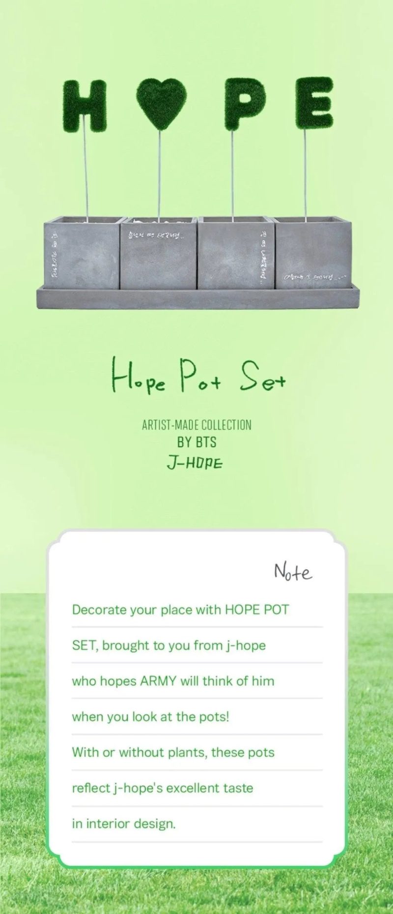 j hope pot set and side mini bag bts artist made collection oppa store 13