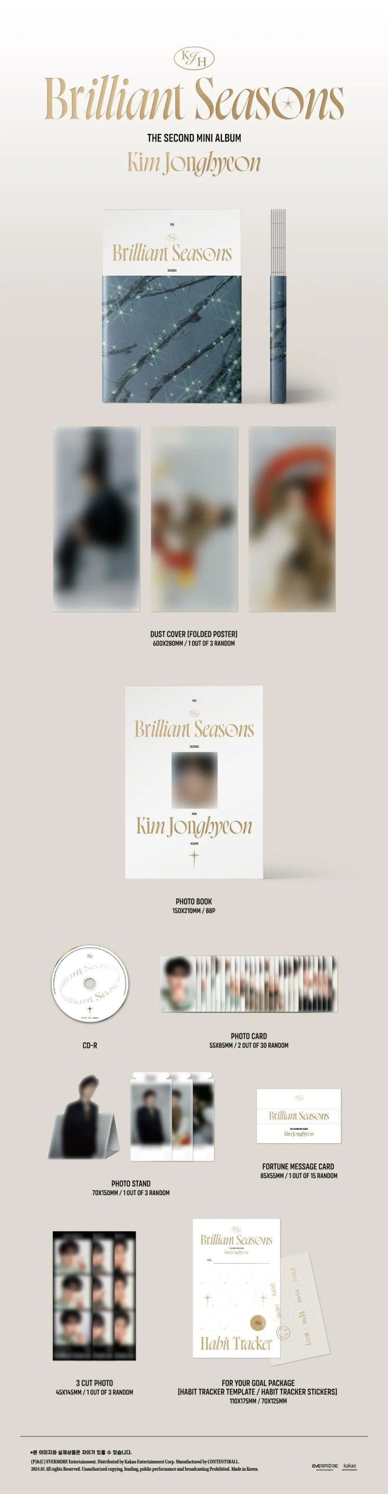 kim jonghyeon brilliant seasons 2nd mini album oppastore 4