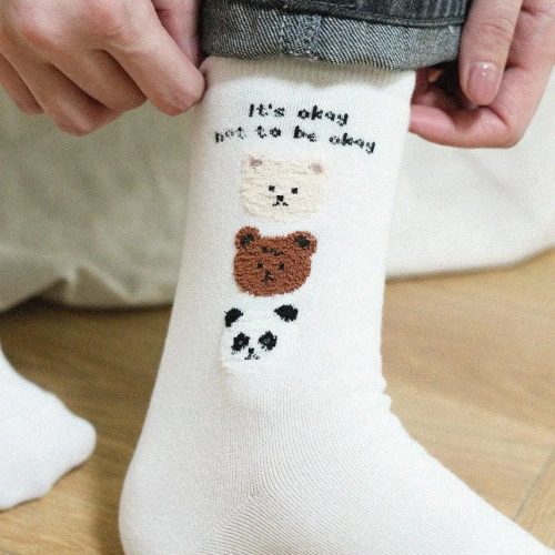 korean socks lovely bear women s cute student socks 5 pair set oppa store 10 a1934061 29f8 4582 b726 4608e7c97883