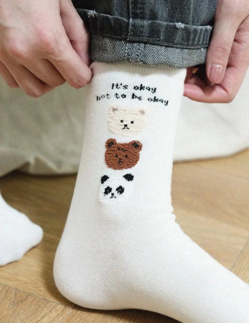 korean socks lovely bear women s cute student socks 5 pair set oppa store 10 a1934061 29f8 4582 b726 4608e7c97883