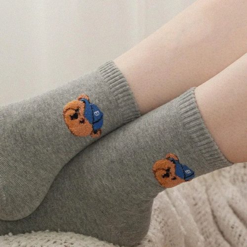 korean socks lovely bear women s cute student socks 5 pair set oppa store 8 0d123830 39d6 4335 9da5 c9045655c2e0