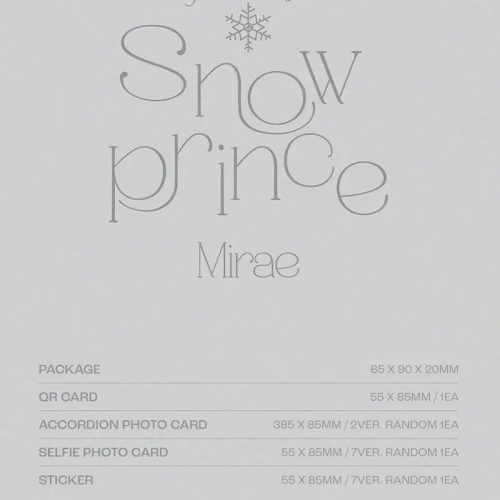 mirae snow prince special single album plve oppastore 2