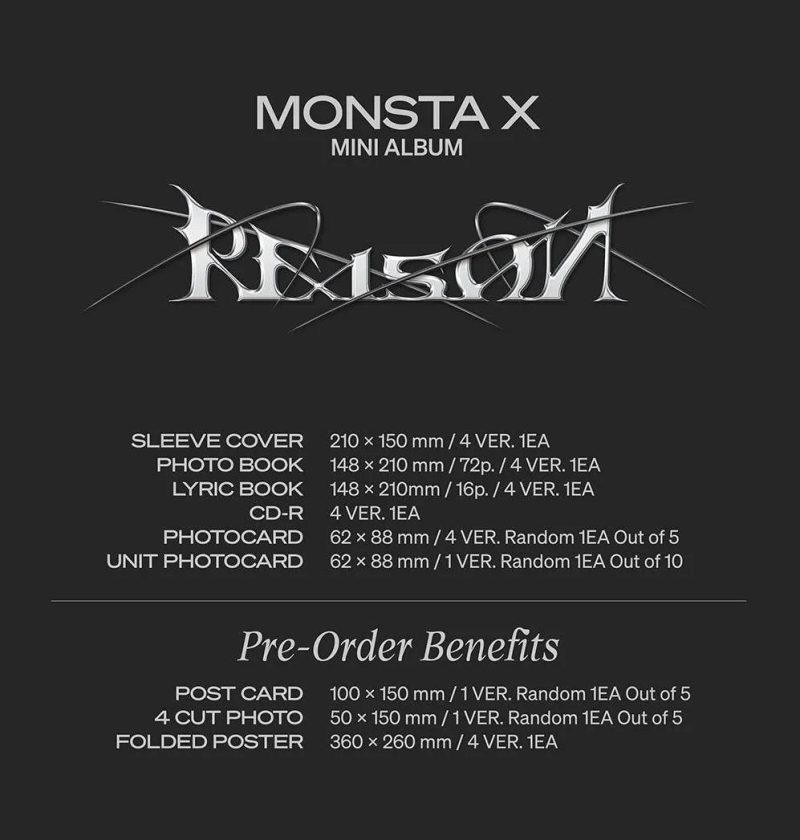 monsta x reason 12th mini album oppastore 2