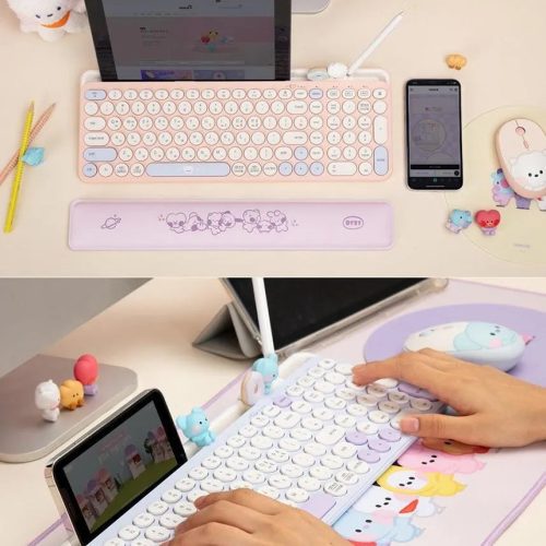 nara home deco character md bt21 minini multi pairing keyboard 30482932269136