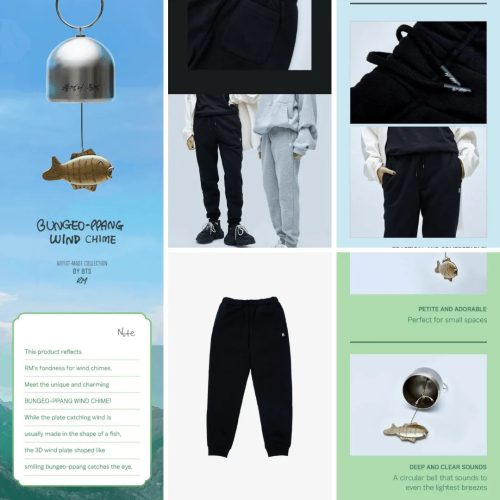 rm jogger pants and wind chime bts artist made collection oppa store 1