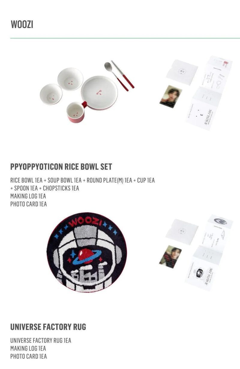 seventeen woozi artist made collection rice bowl set universe factory rug oppa store 3