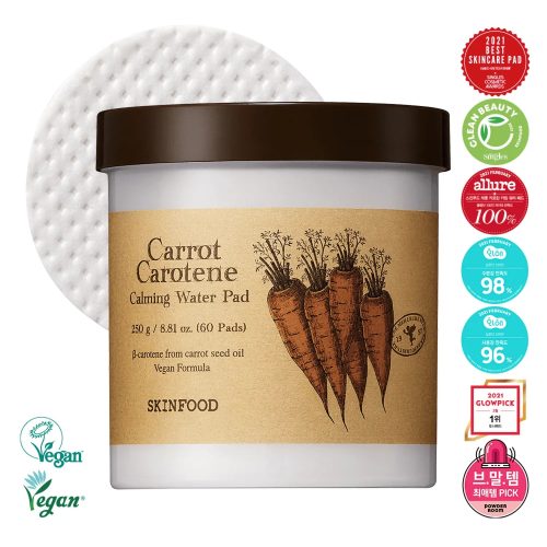 SKINFOOD Toner - Carrot Carotene Calming Water Pad - Oppa Store