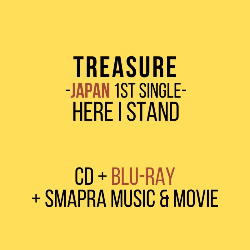 treasure here i stand japan 1st single album oppastore 3