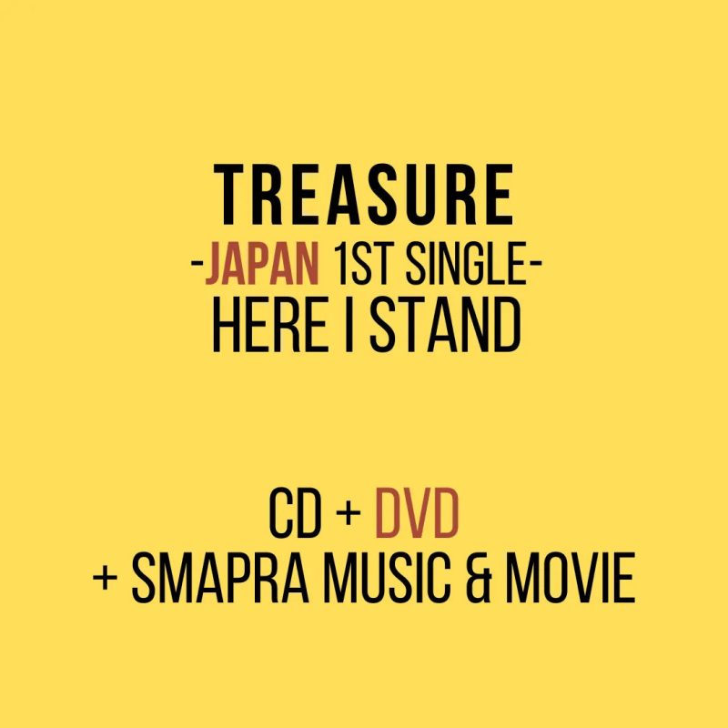 treasure here i stand japan 1st single album oppastore 4