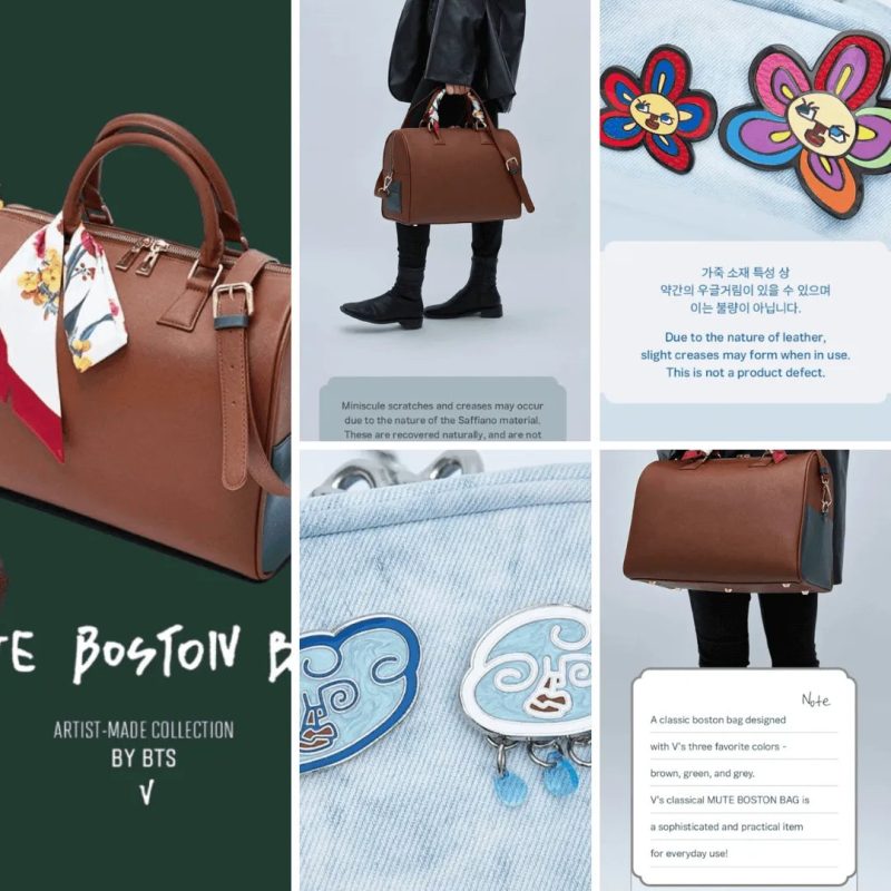 v mute boston bag bts artist made collection oppa store 1