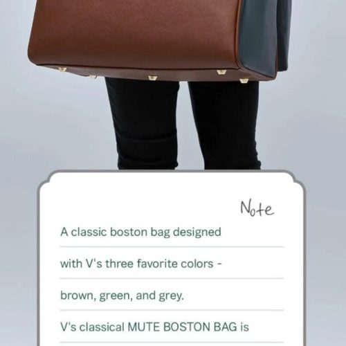 v mute boston bag bts artist made collection oppa store 4