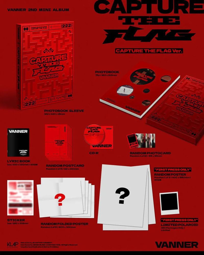 vanner capture the flag 2nd mini album oppa store 3