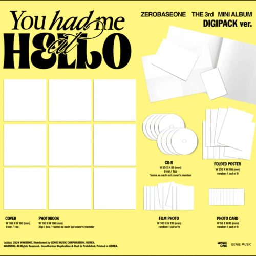 zerobaseone you had me at hello 3rd mini album oppa store 6