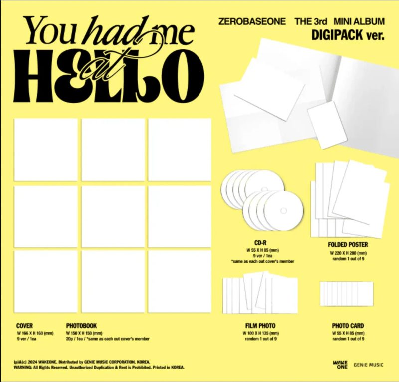 zerobaseone you had me at hello 3rd mini album oppa store 6